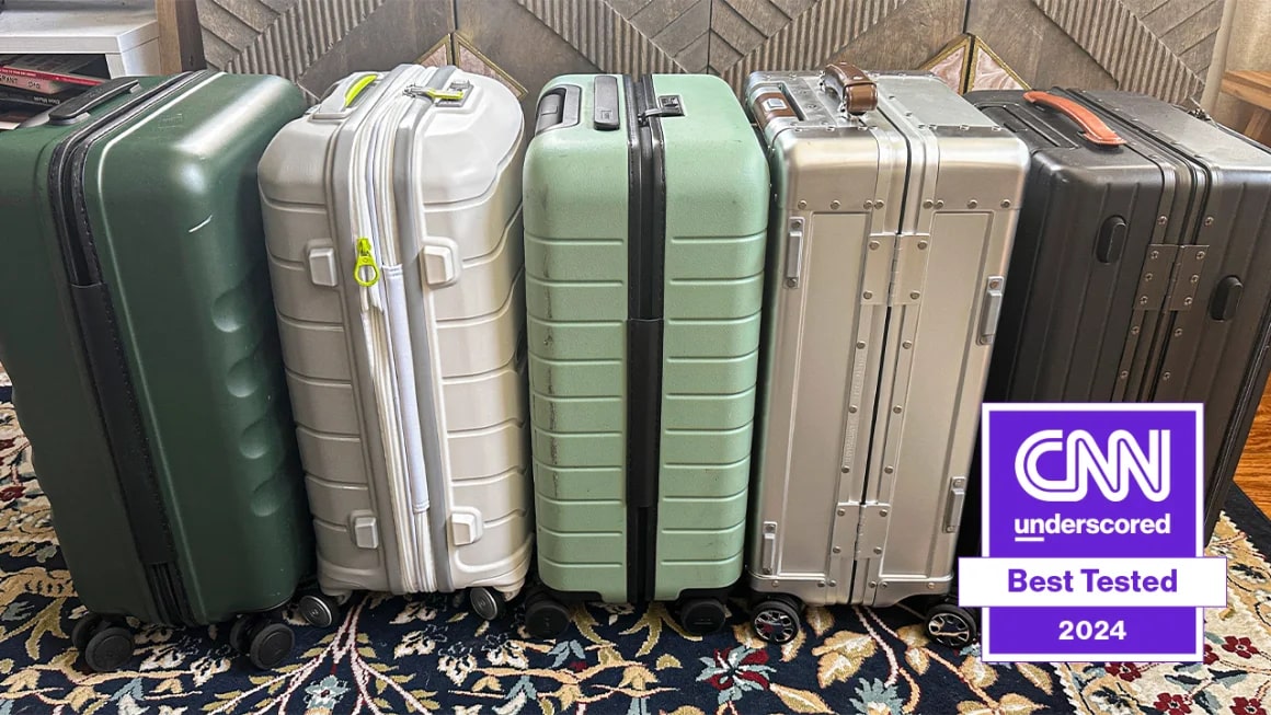 Five hard-shell carry-ons