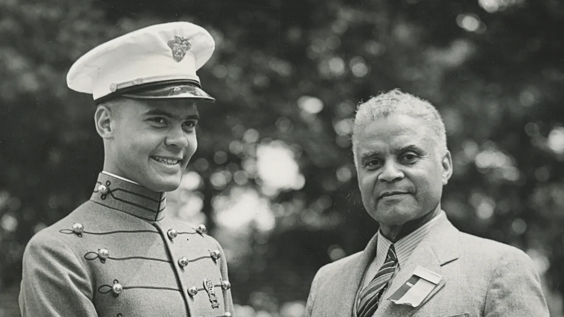Benjamin O. Davis Jr., left, and his father, Benjamin O. Davis Sr.