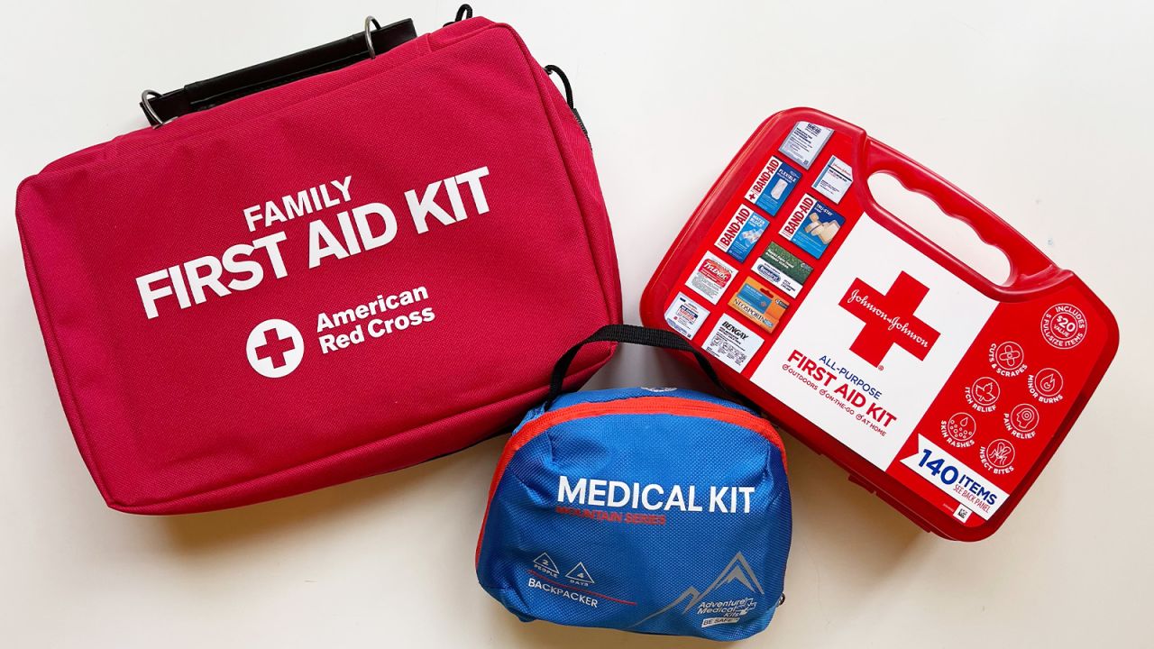 Three first aid kits