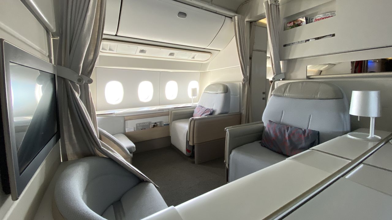 First-class plane seats