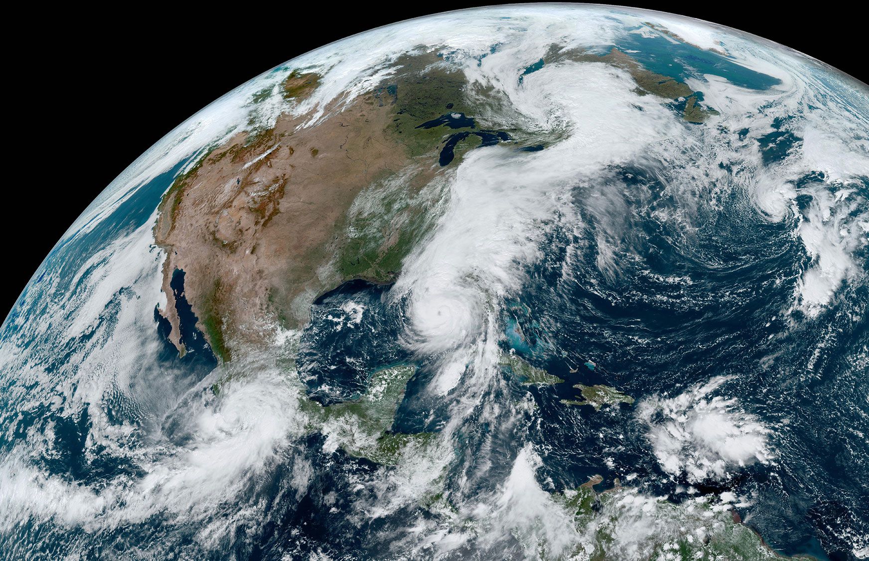 Satellite image of Hurricane Helene