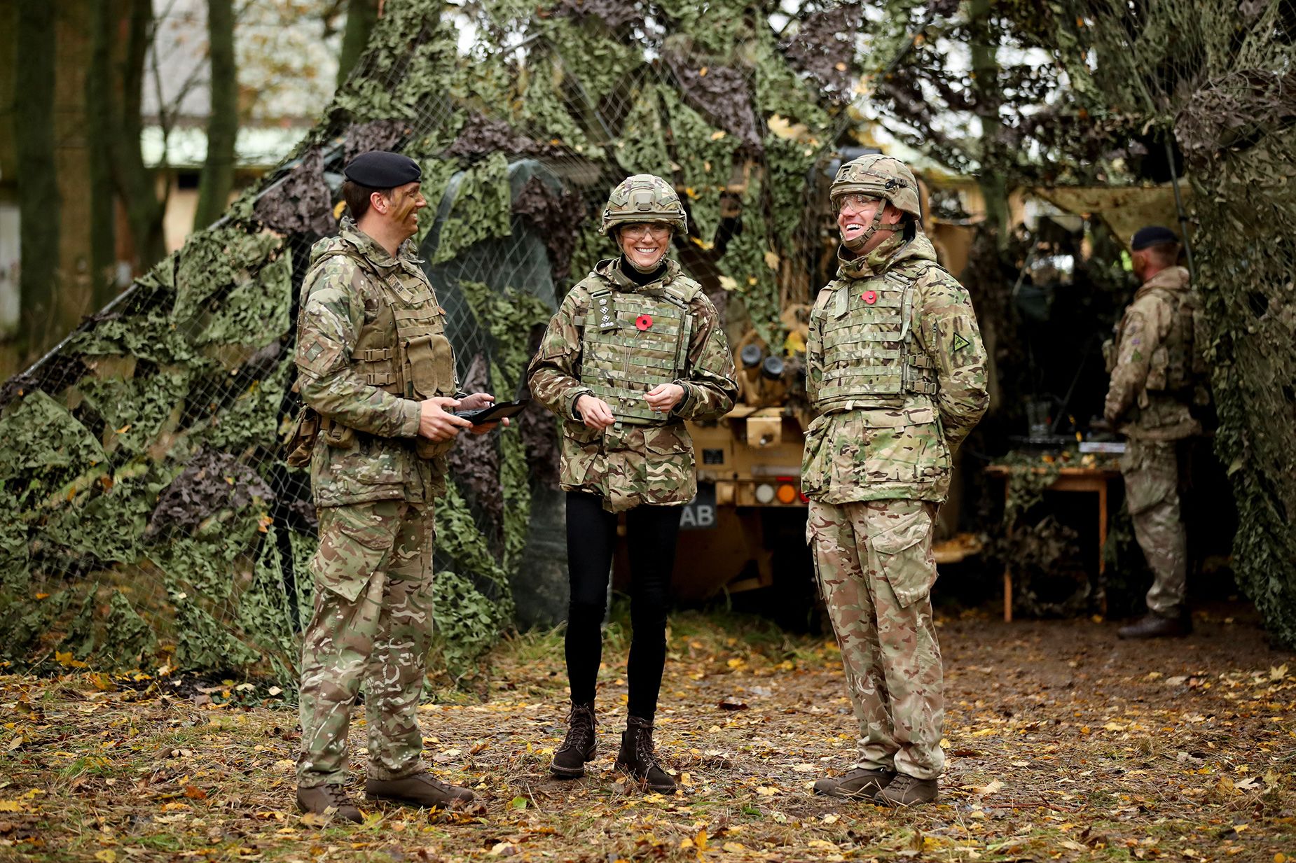Catherine, Princess of Wales visits The Queen's Dragoon Guards Regiment for the first time as their Colonel in Chief.