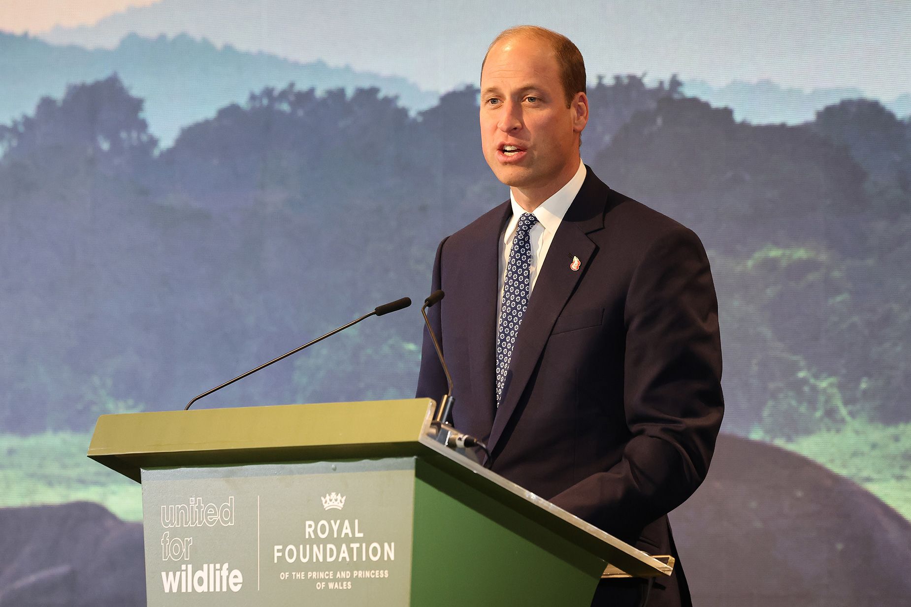 The Prince of Wales speaks at the United for Wildlife Global summit at Gardens by the Bay on day two of his visit to Singapore.
