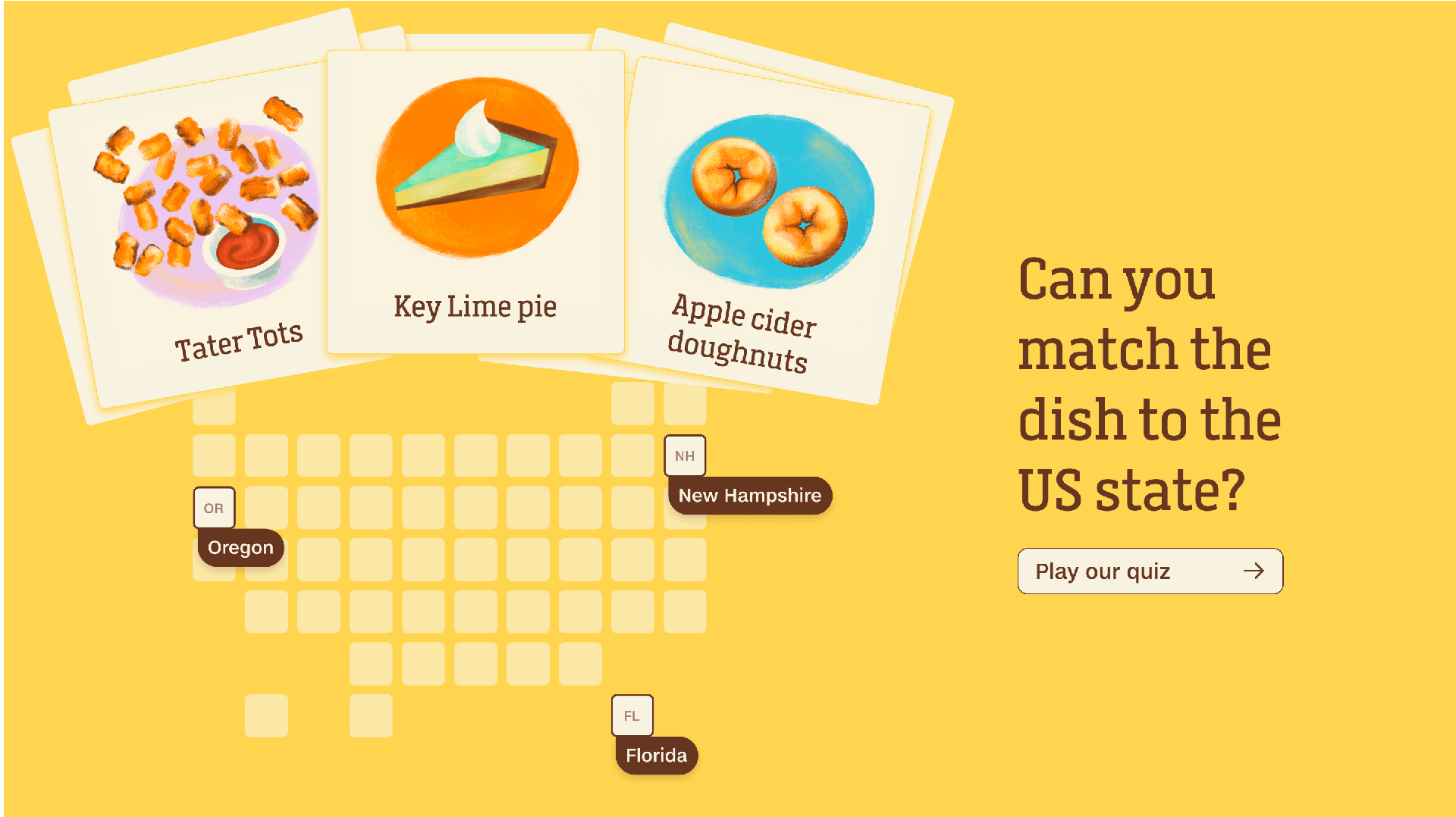 50 states, 50 plates game