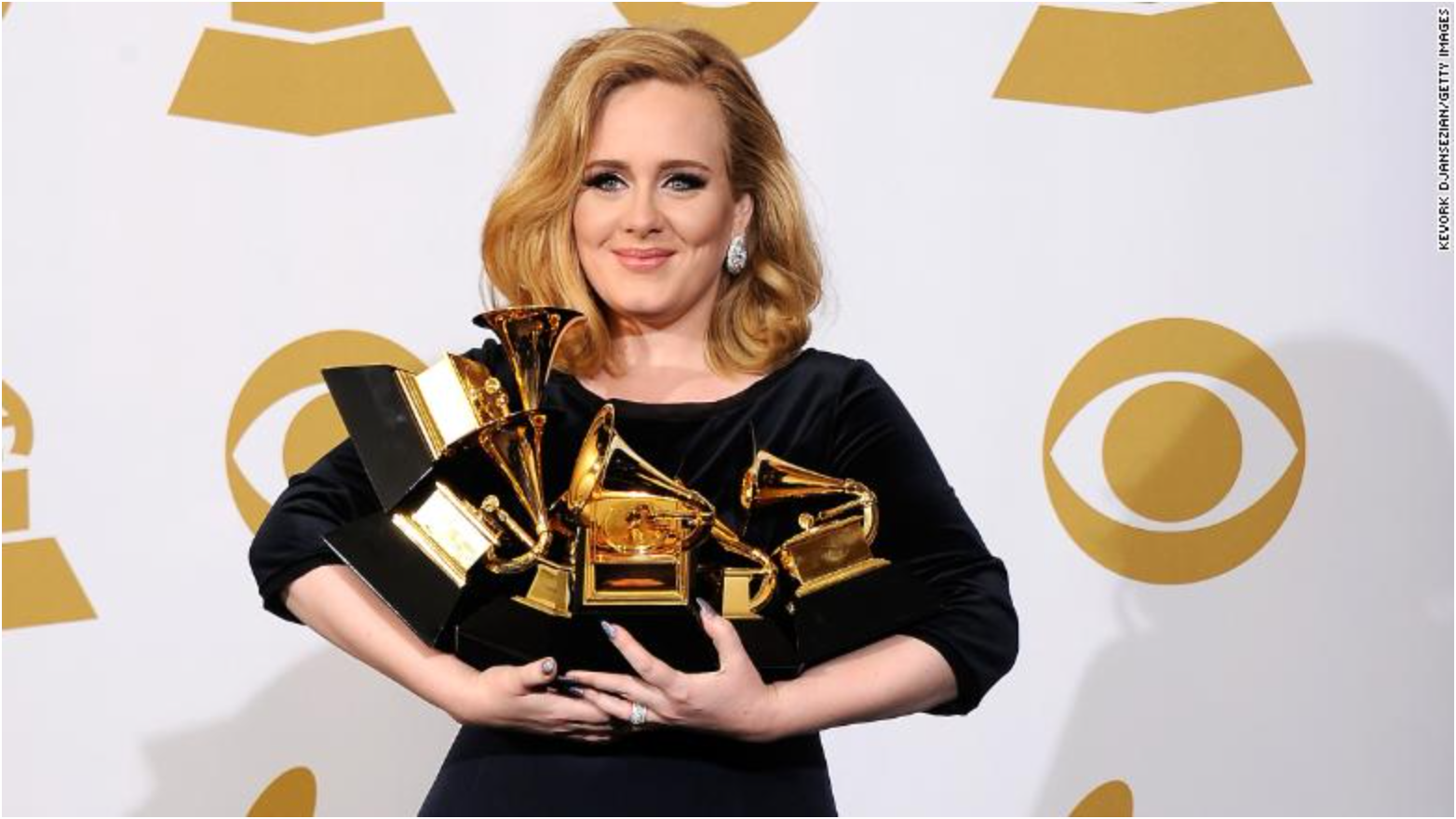 Adele and her Grammys