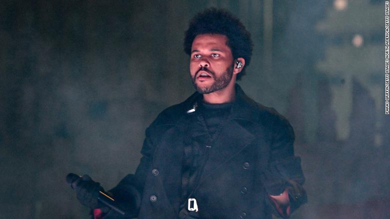 The Weeknd performs at Mercedes-Benz Stadium on August 11, 2022 in Atlanta.