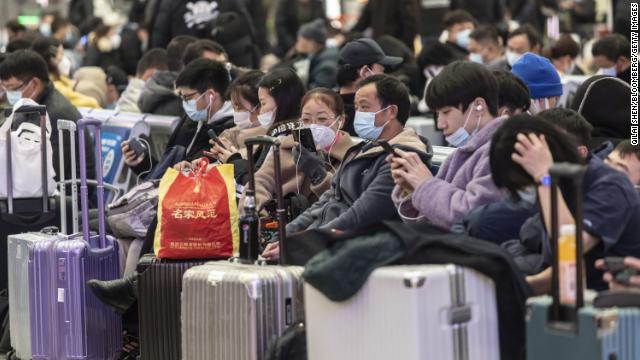 Residents wait in line to get tested for Covid-19 on January 9 in Tianjin, China.