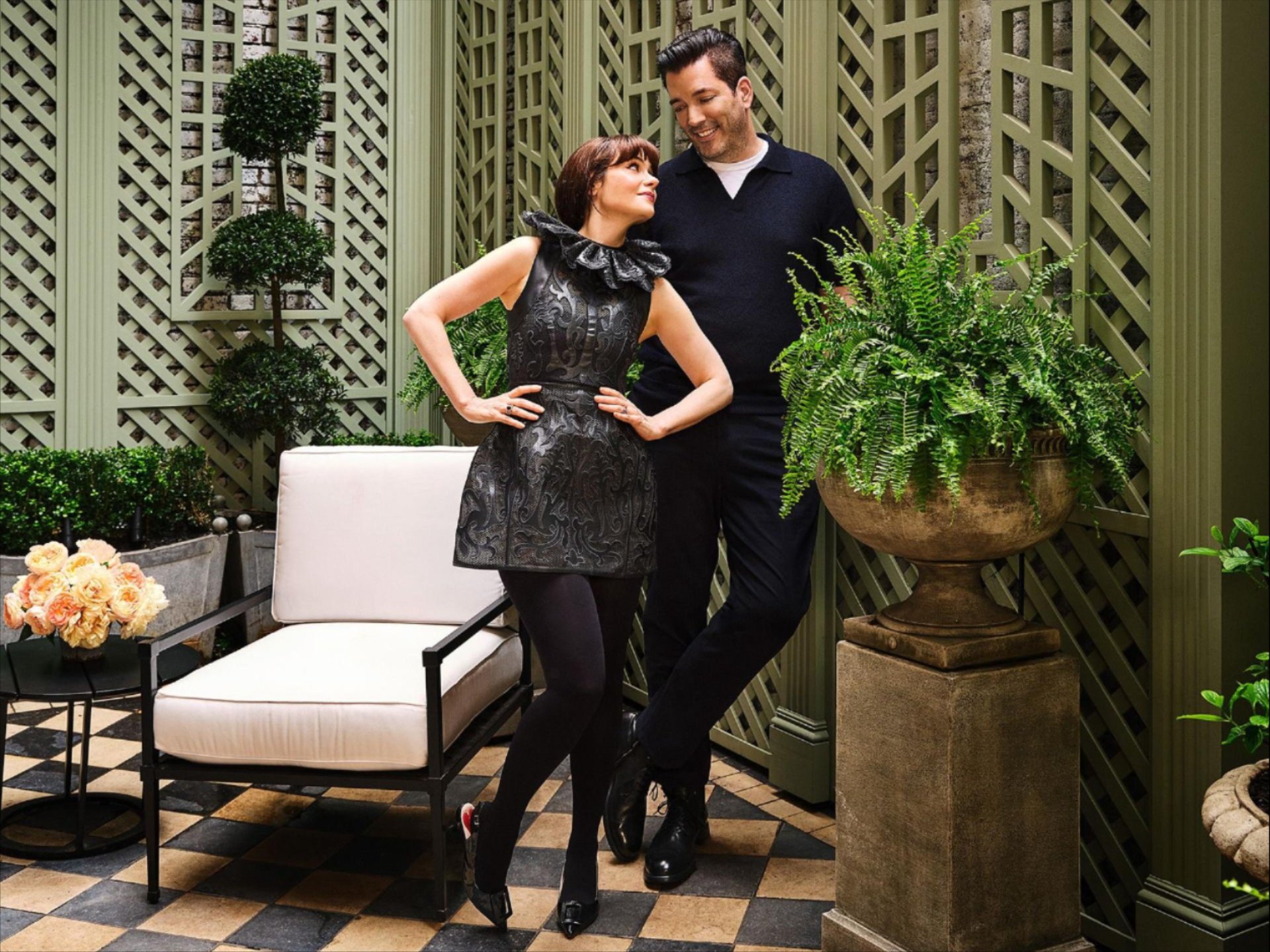 Zooey Deschanel and Jonathan Scott