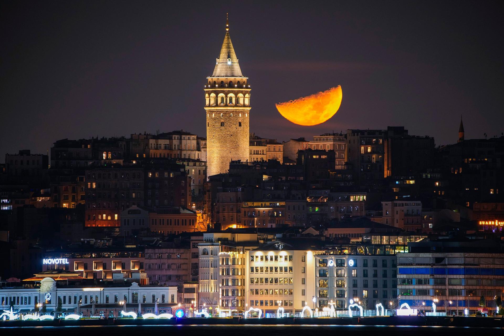 Half moon in Istanbul
