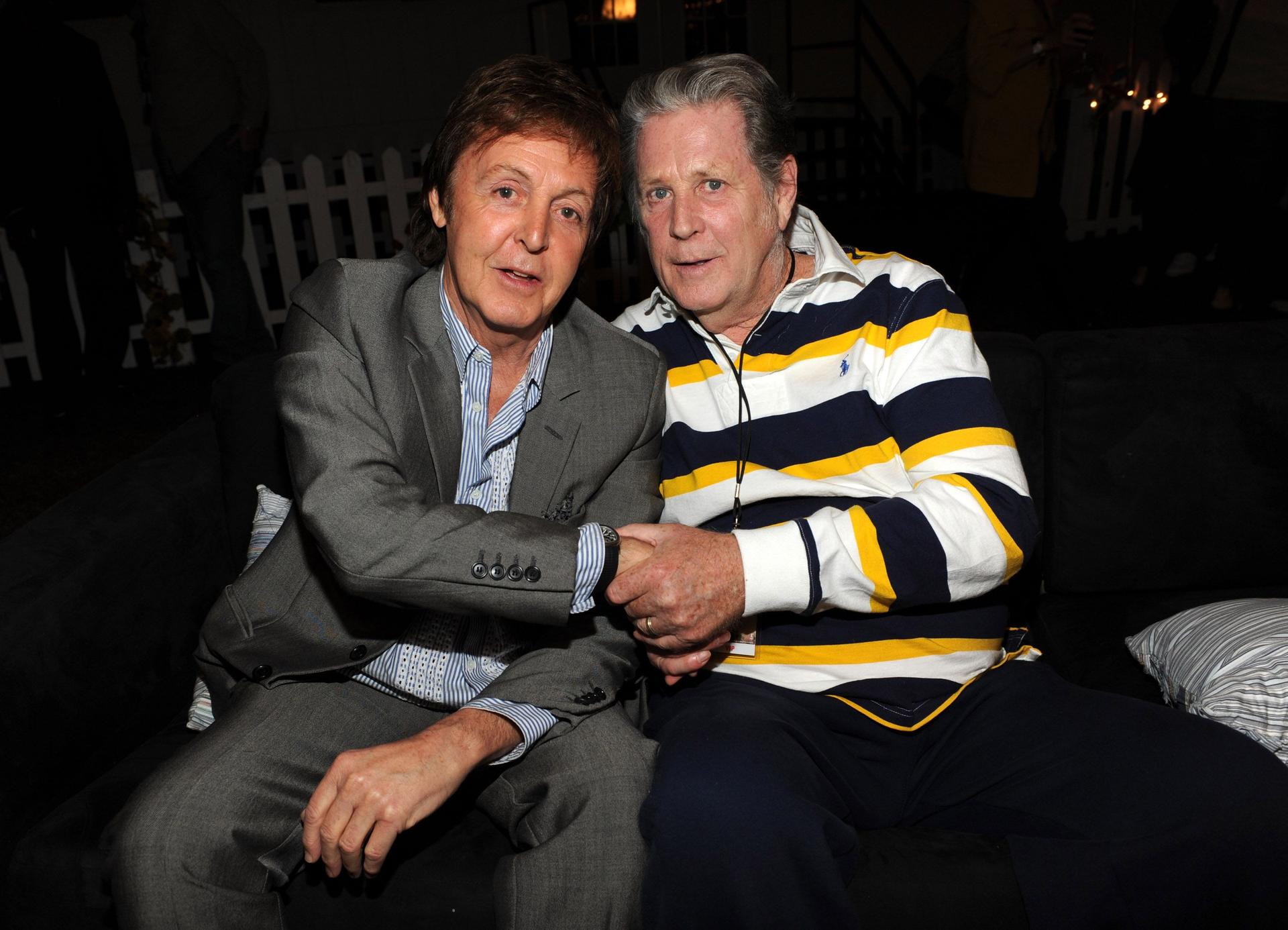 Paul McCartney and Brian Wilson