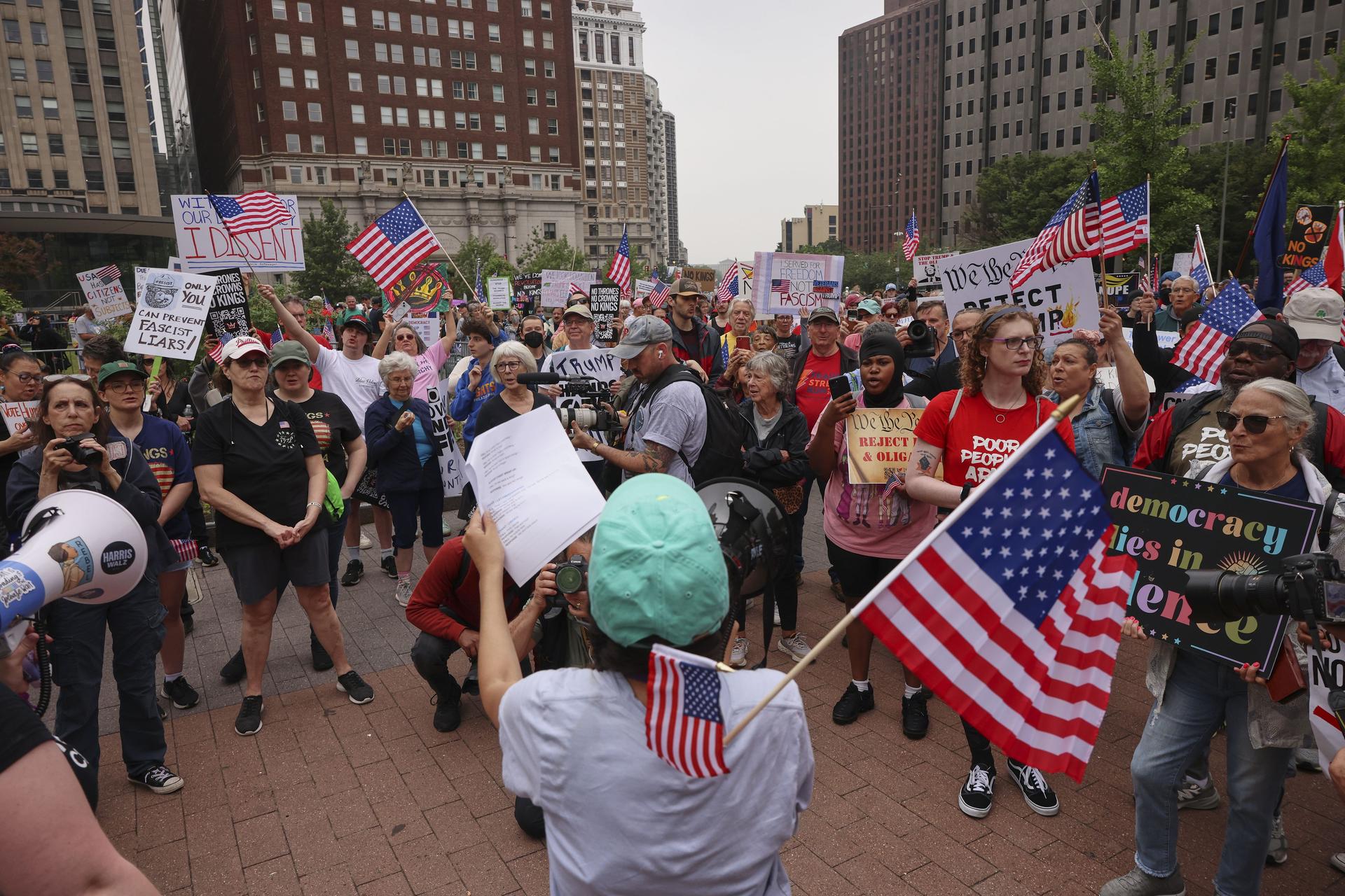 ''No Kings'' protest