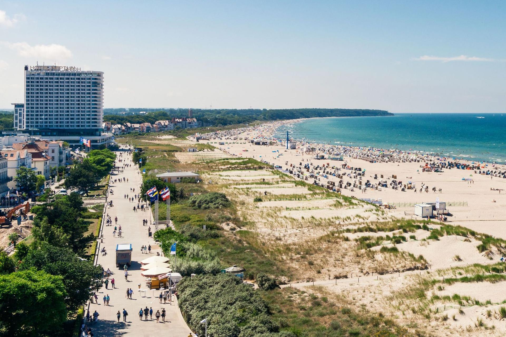 The Baltic sea coastline at Rostock