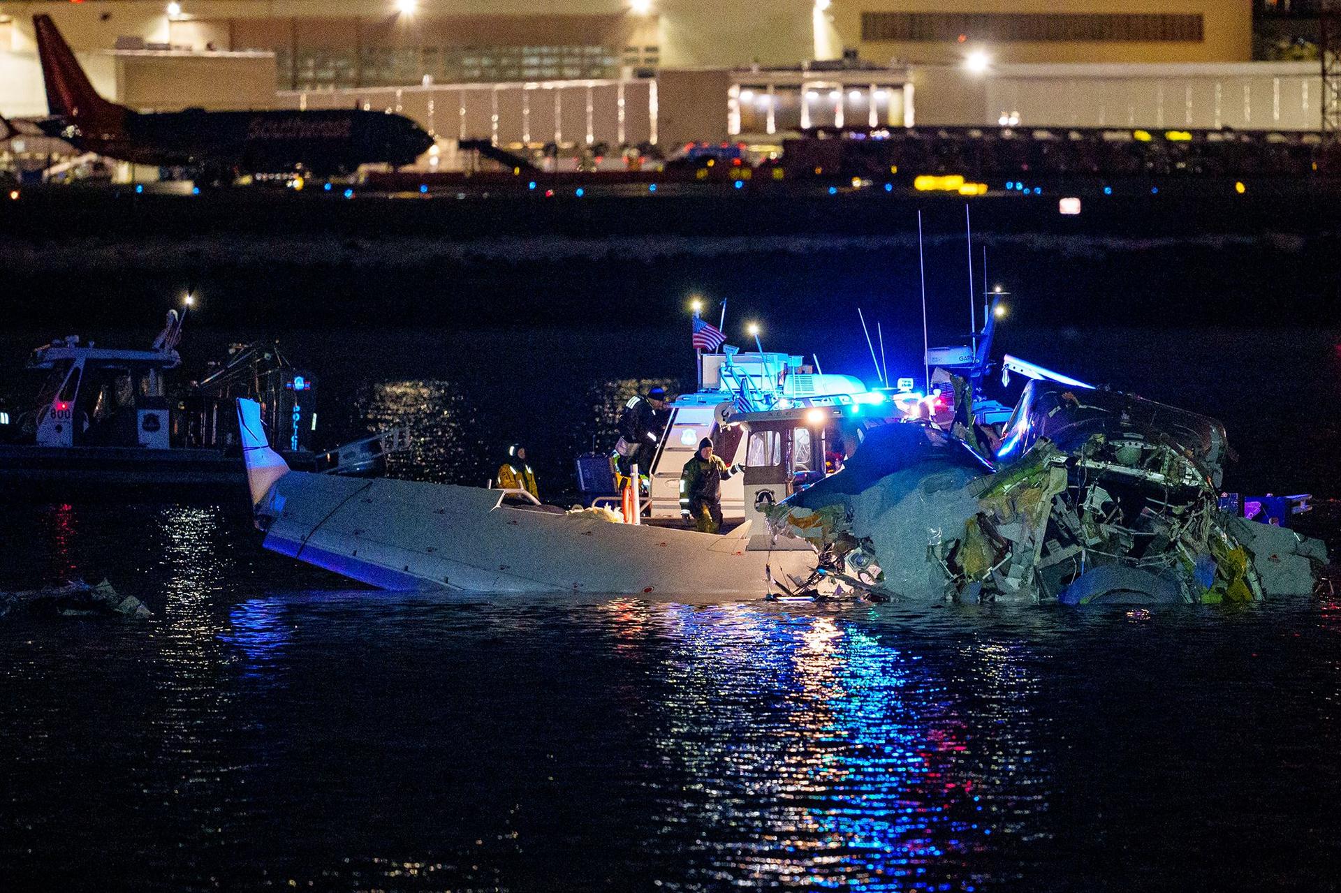 Airplane wreckage 