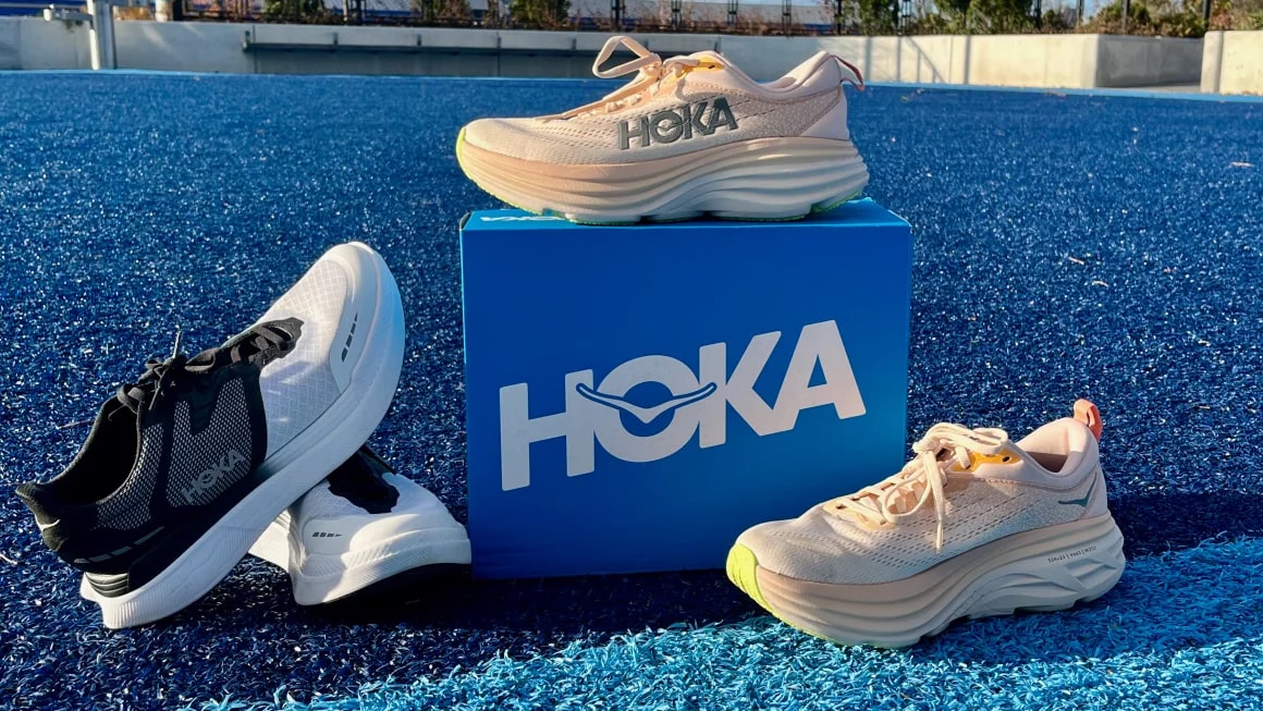 Variety of Hoka sneakers